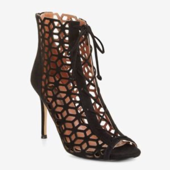 BCBG Faux-Suede Cage Bootie - Picture 7 of 7